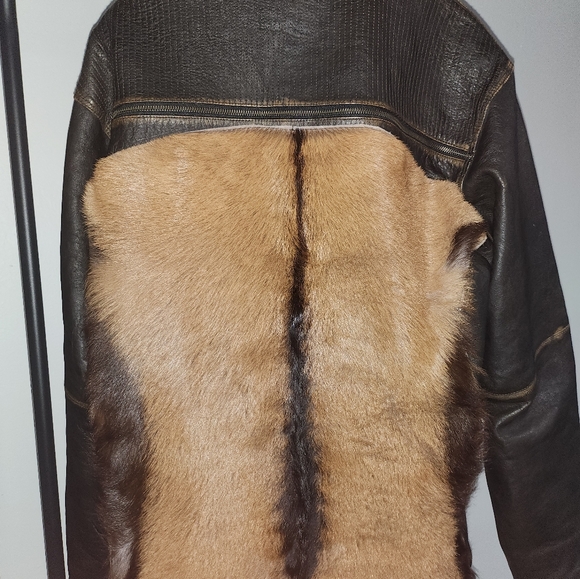 Luxurious Mens custom Biker jacket with ponyhair.. - Picture 10 of 11